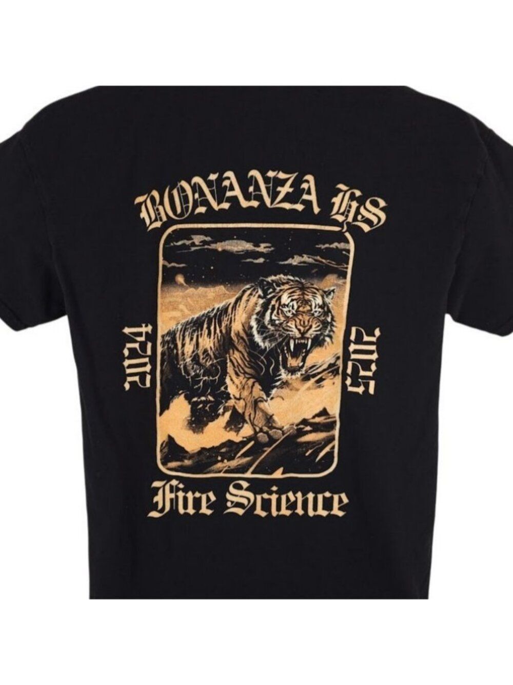 Fire Science T Shirt Mens Size Medium Black Bonanza High School Bengals